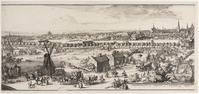 KG 06688p
<br/>
Plattegrond Haarlem: Stadsprofiel
<br/>
<em>Hooghe, Romeyn de (1645-1708)</em>